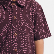 Boy's Batik Shirt - Garnet Petola
