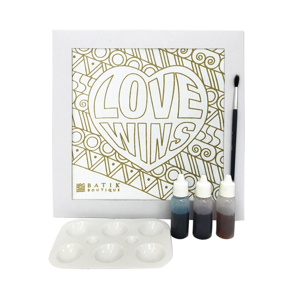Batik DIY Painting Kit - Love Wins - Batik Boutique