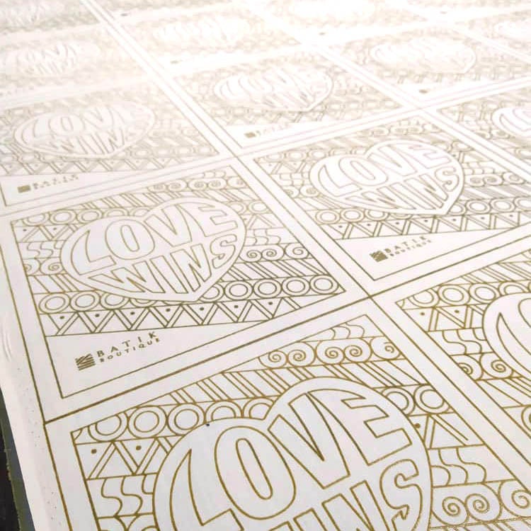 Batik DIY Painting Kit - Love Wins - Batik Boutique