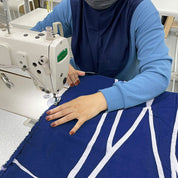 Batik Dress - Navy Brush - Batik Boutique