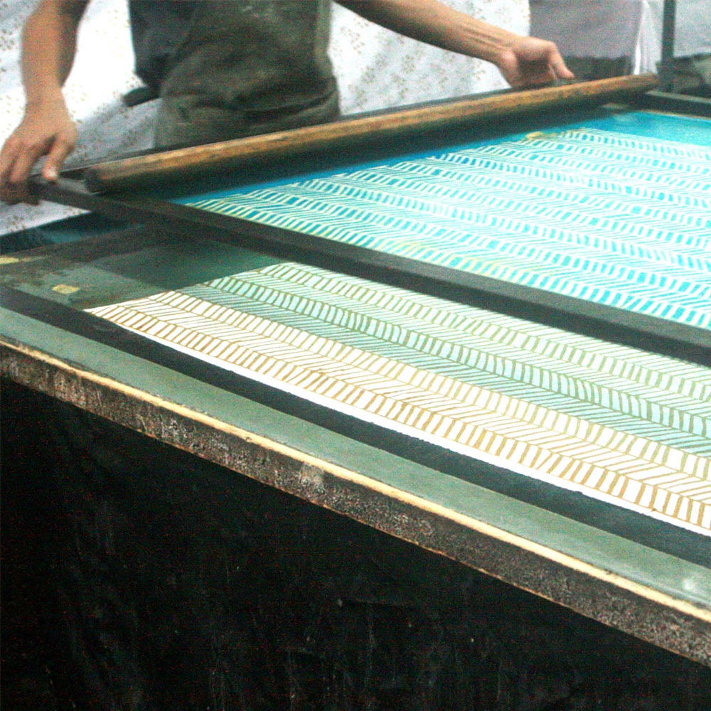 Batik Serviette Set - Grey Banana Leaf - Batik Boutique