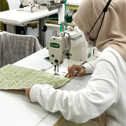 Batik Serviette Set - Sage Banana Leaf - Batik Boutique