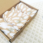 Batik Serviette Set - Tan Bunga - Batik Boutique