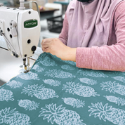 Batik Serviette Set - Turquoise Pineapple - Batik Boutique