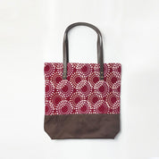 Batik Tote Bag (Canvas base) - Crimson Lunar - Batik Boutique