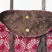 Batik Tote Bag (Canvas base) - Crimson Lunar - Batik Boutique