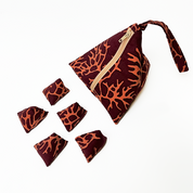 Batu Seremban - Maroon Coral - Batik Boutique