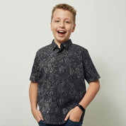 Boy's Batik Shirt - Black Driftwood - Batik Boutique