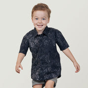 Boy's Batik Shirt - Black Driftwood - Batik Boutique