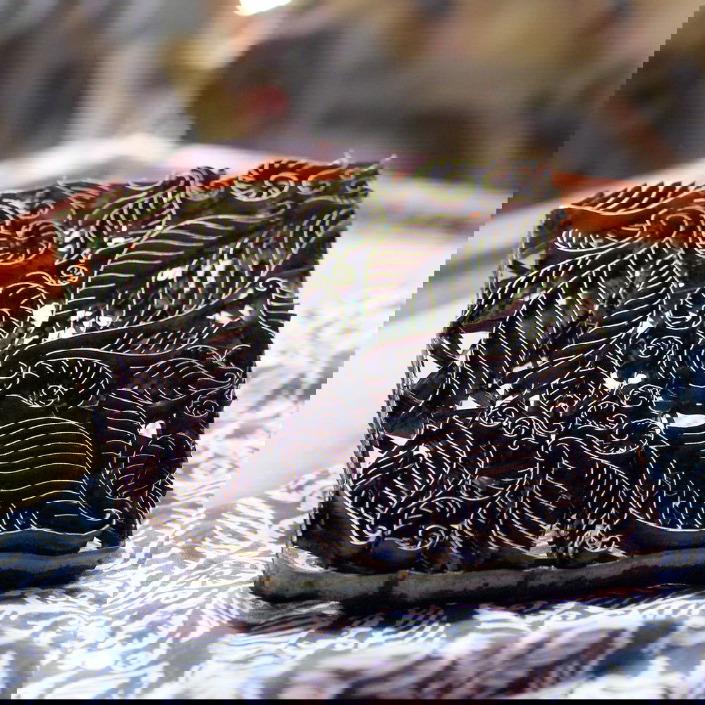 Boy's Batik Shirt - Tan Nautical Fern - Batik Boutique