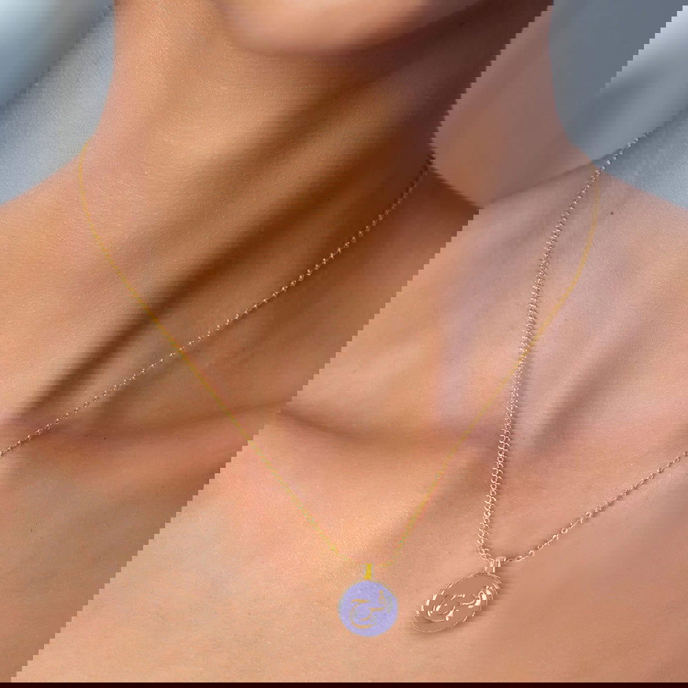 Fugeelah Necklace - Joy/Farah (Lilac) - Batik Boutique