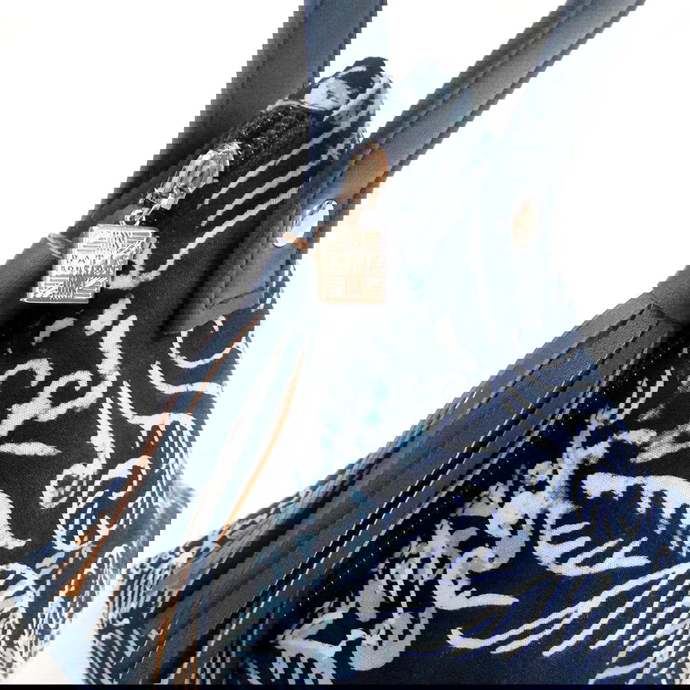 Ketupat Bag - Blue Nautical Fern - Batik Boutique