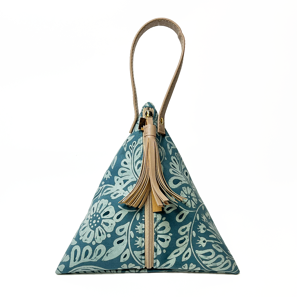 Ketupat Bag - Teal Ukir - Batik Boutique