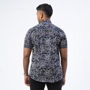Men's Batik Classic Shirt - Jet Hibiscus