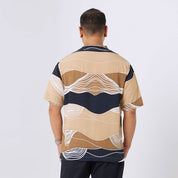 Men's Batik Cuban Shirt - Midnight Bukit - Batik Boutique
