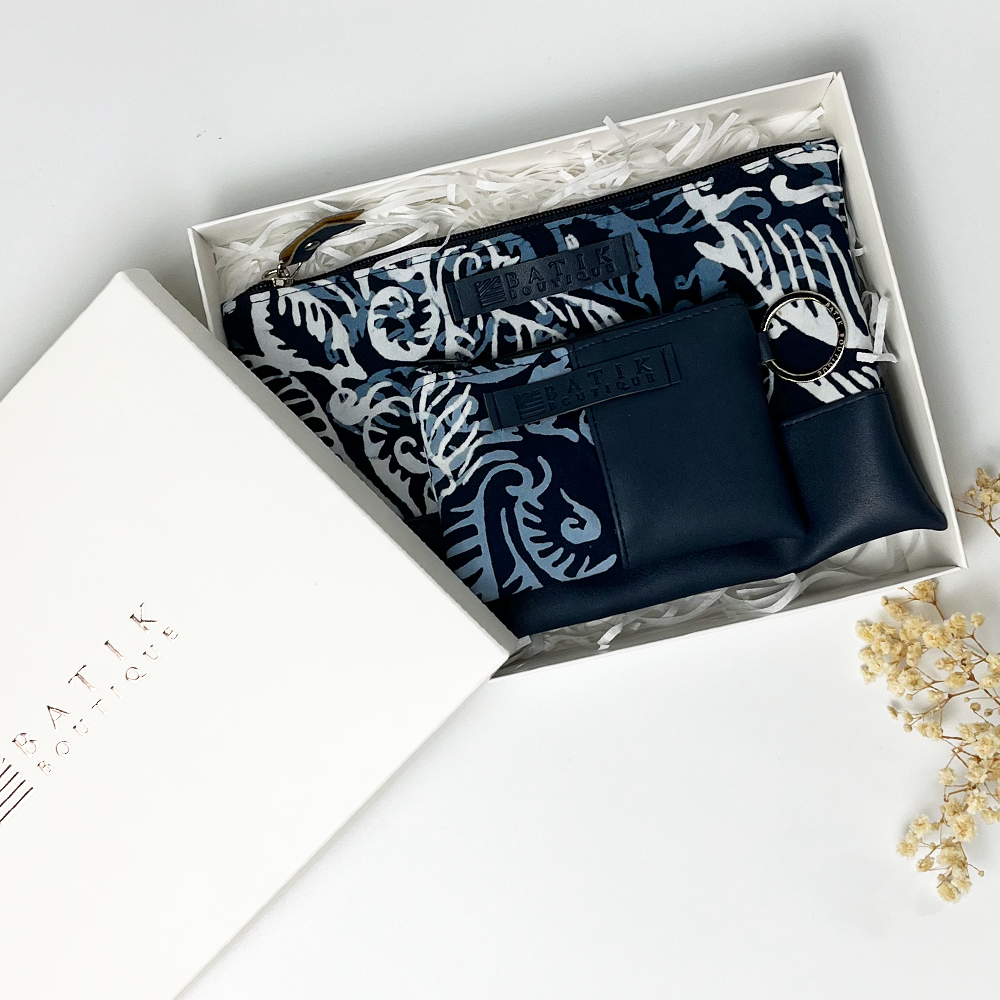Organizer Gift Set - Blue Nautical Fern - Batik Boutique