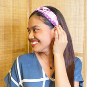 Shibori Headband - Plum - Batik Boutique