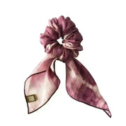 Shibori Scrunchies - Plum - Batik Boutique