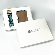 travel set teal ukir in a white box that's perfect for gifting