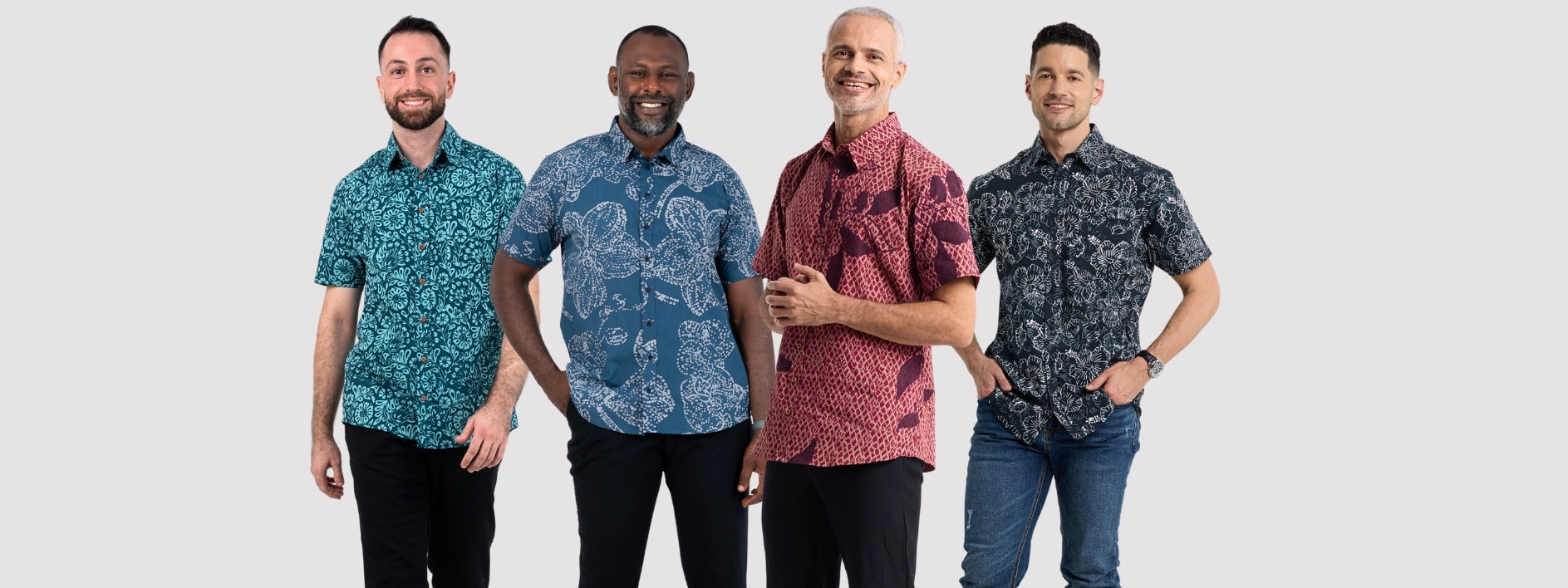 Short Sleeved Batik Shirt Modern Fit - Batik Boutique