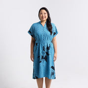 Batik Ayaz Dress - Azure Blooming lace