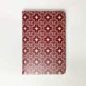Batik-Inspired Notebook - Crimson Celestial - Batik Boutique