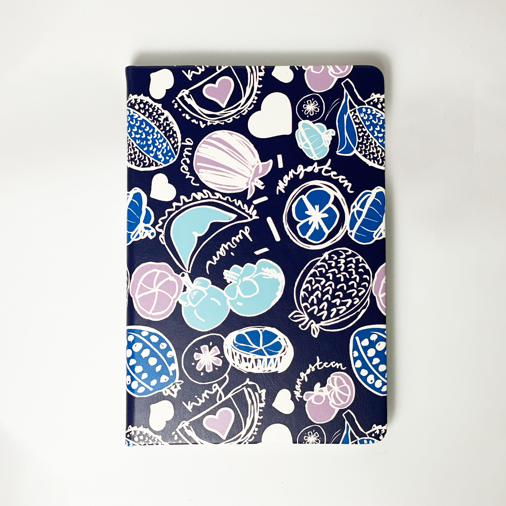 Batik-Inspired Notebook - Navy Durian - Batik Boutique