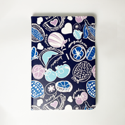 Batik-Inspired Notebook - Navy Durian - Batik Boutique
