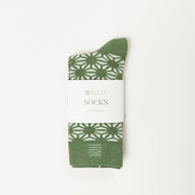 Batik-Inspired Unisex Socks - Sage Firework - Batik Boutique
