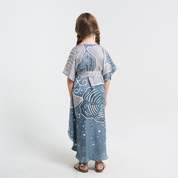 Girl's Caftan Dress - Slate Petola