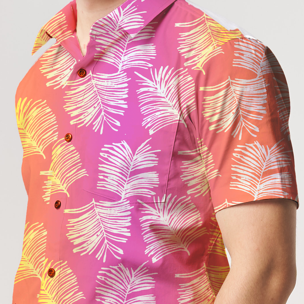Men's Batik Shirt - Neon Sawit