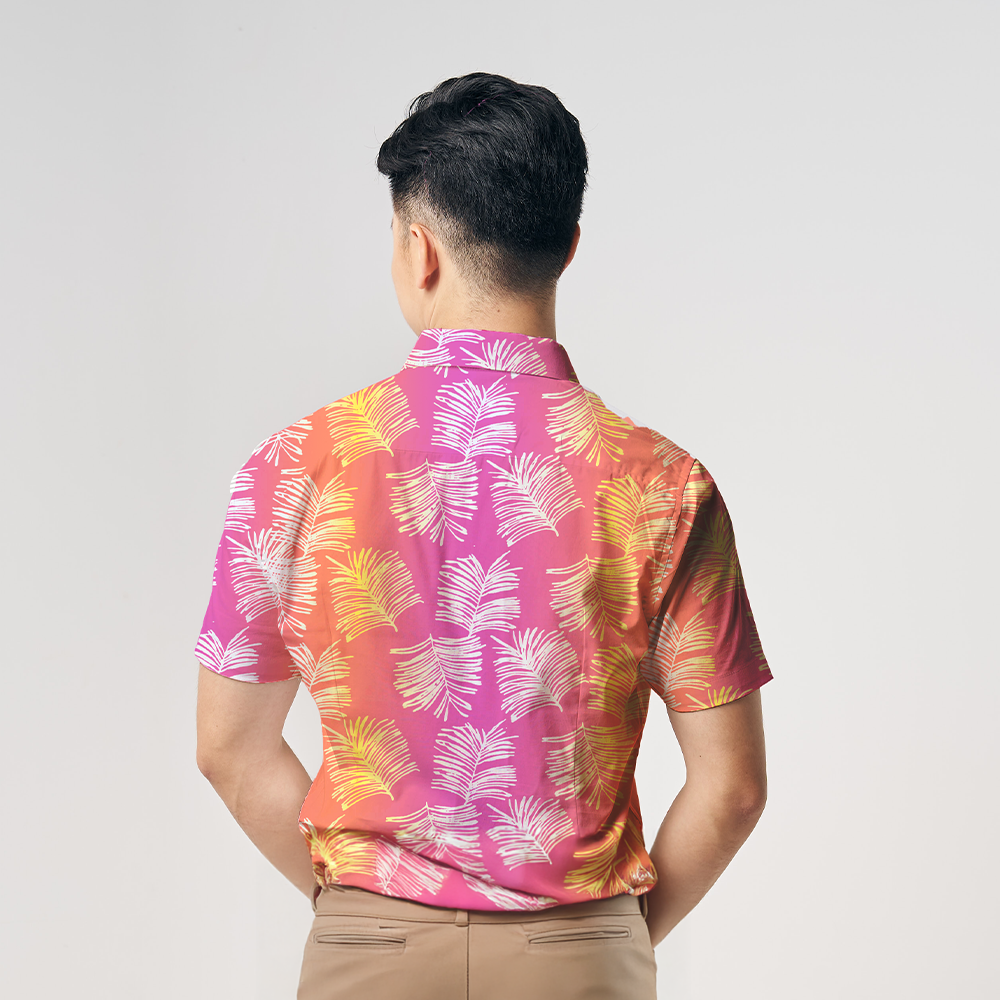 Men's Batik Shirt - Neon Sawit