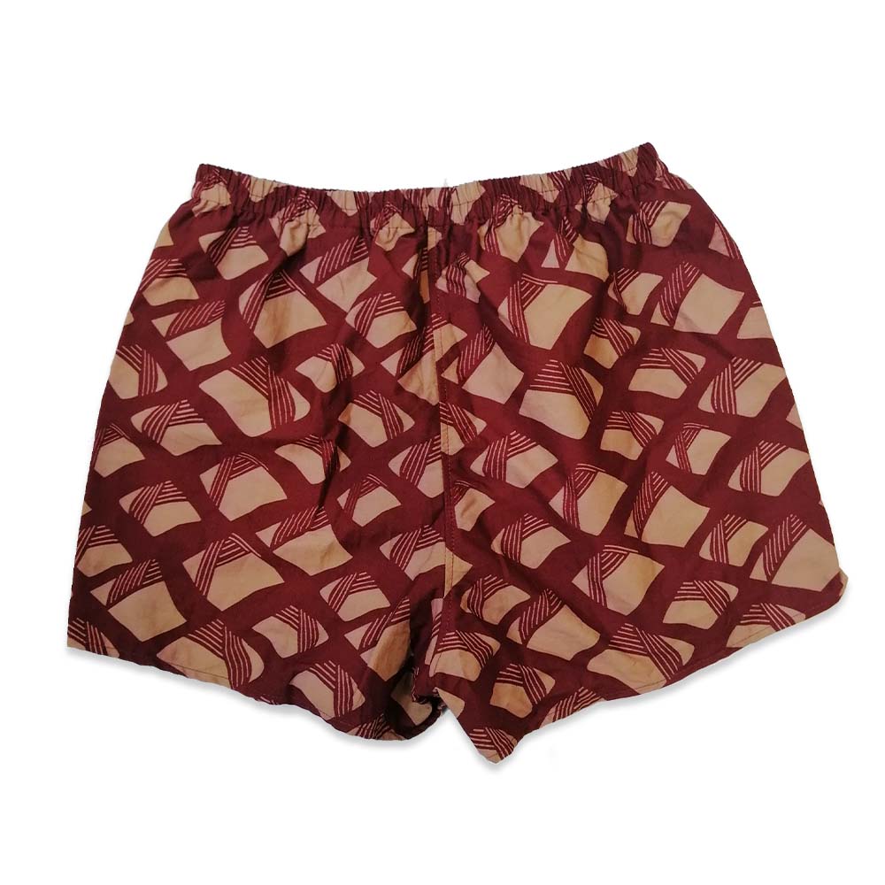 Batik Boxer Shorts - Crimson Nasi Lemak - Batik Boutique