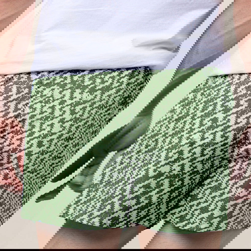 Batik Boxer Shorts - Forest Arabesque - Batik Boutique