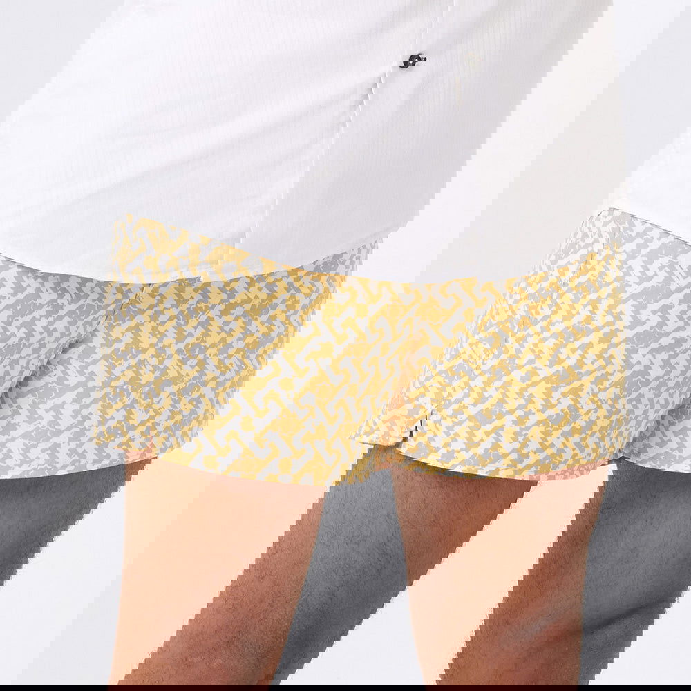 Batik Boxer Shorts - Mustard Arabesque - Batik Boutique
