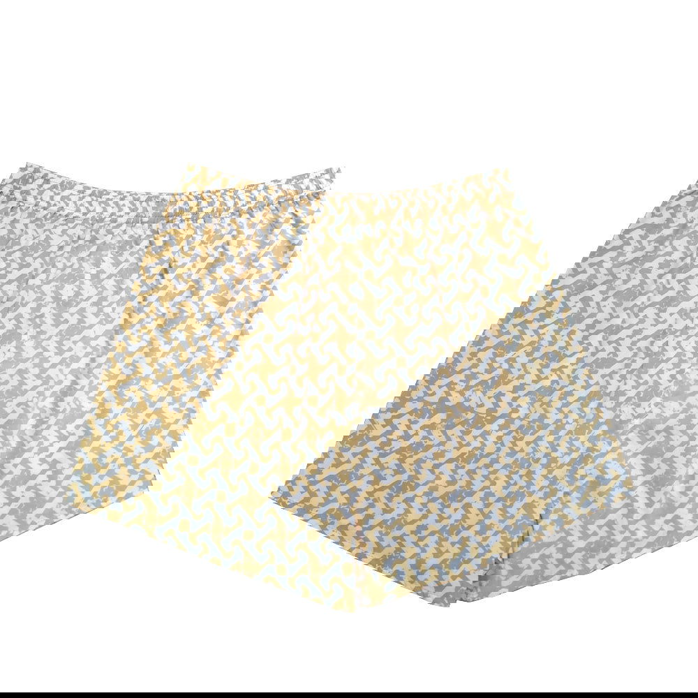 Batik Boxer Shorts - Mustard Arabesque - Batik Boutique