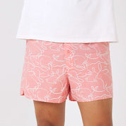 Batik Boxer Shorts - Peach Hare-itage - Batik Boutique