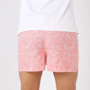 Batik Boxer Shorts - Peach Hare-itage - Batik Boutique