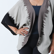 Batik Cardigan Kimono - Stone Fur - Batik Boutique