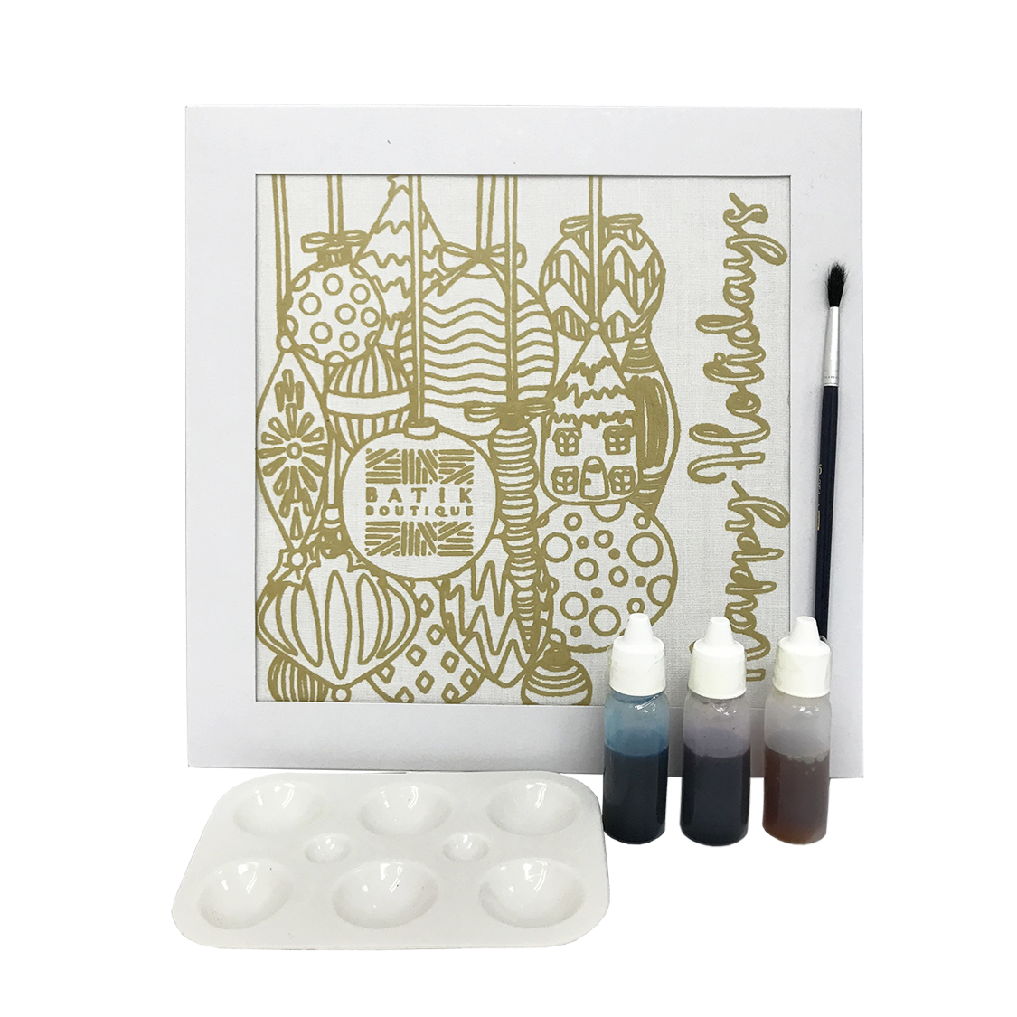 Batik DIY Painting Kit - Christmas Ornaments - Batik Boutique