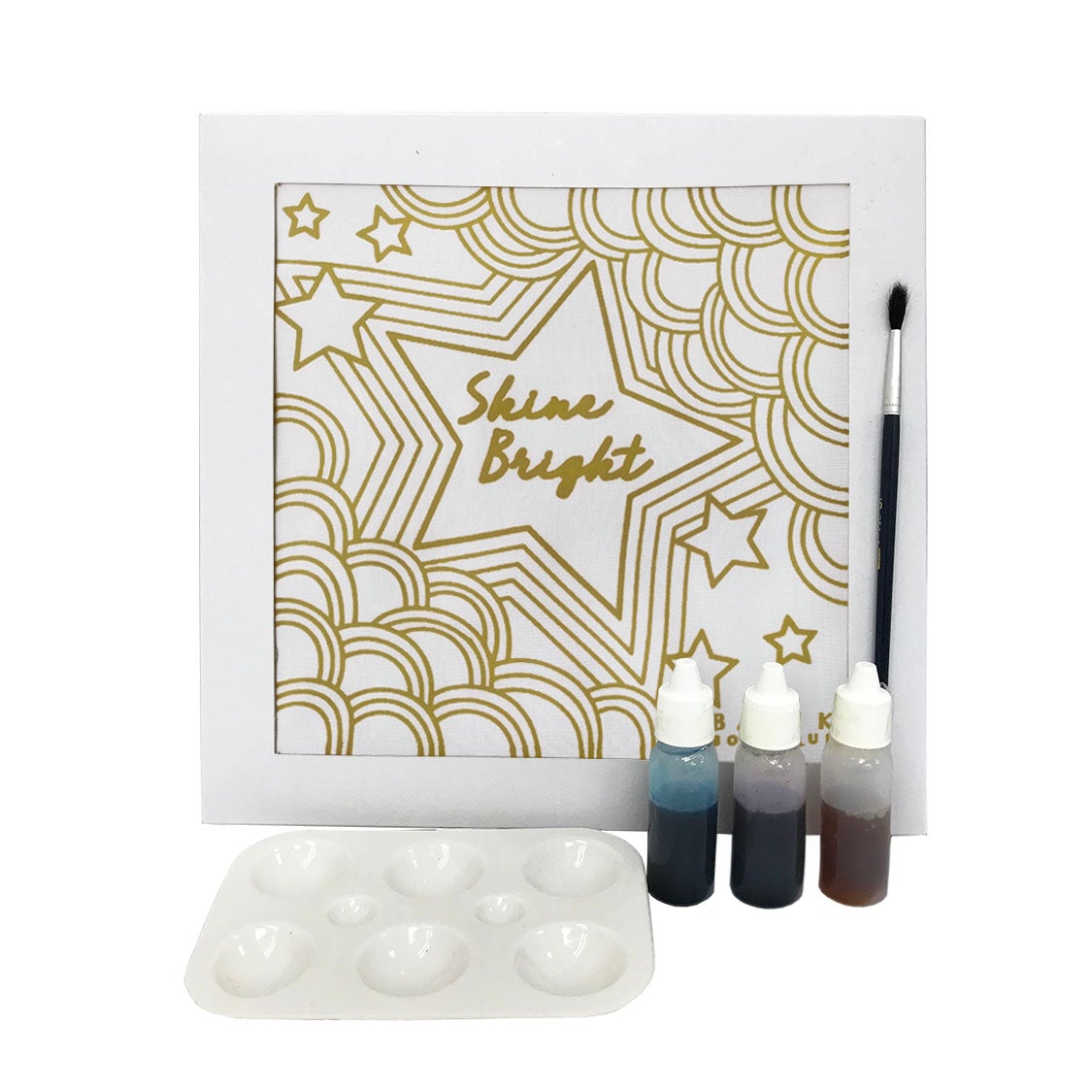 a batik diy painting kit in shine bright pattern