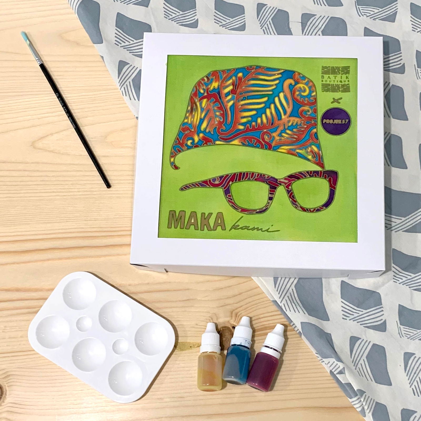 Batik DIY Painting Kit - Tunku Abdul Rahman (Projek 57 x BB) - Batik Boutique