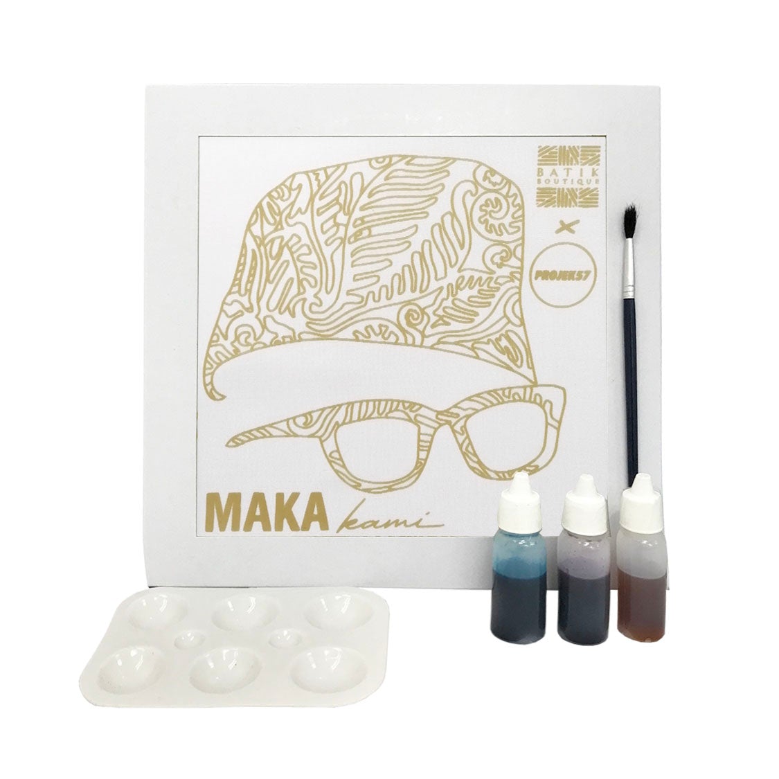 Batik DIY Painting Kit - Tunku Abdul Rahman (Projek 57 x BB) - Batik Boutique