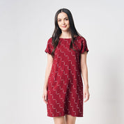 Batik Dress - Crimson Tangga - Batik Boutique