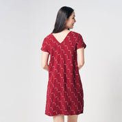 Batik Dress - Crimson Tangga - Batik Boutique