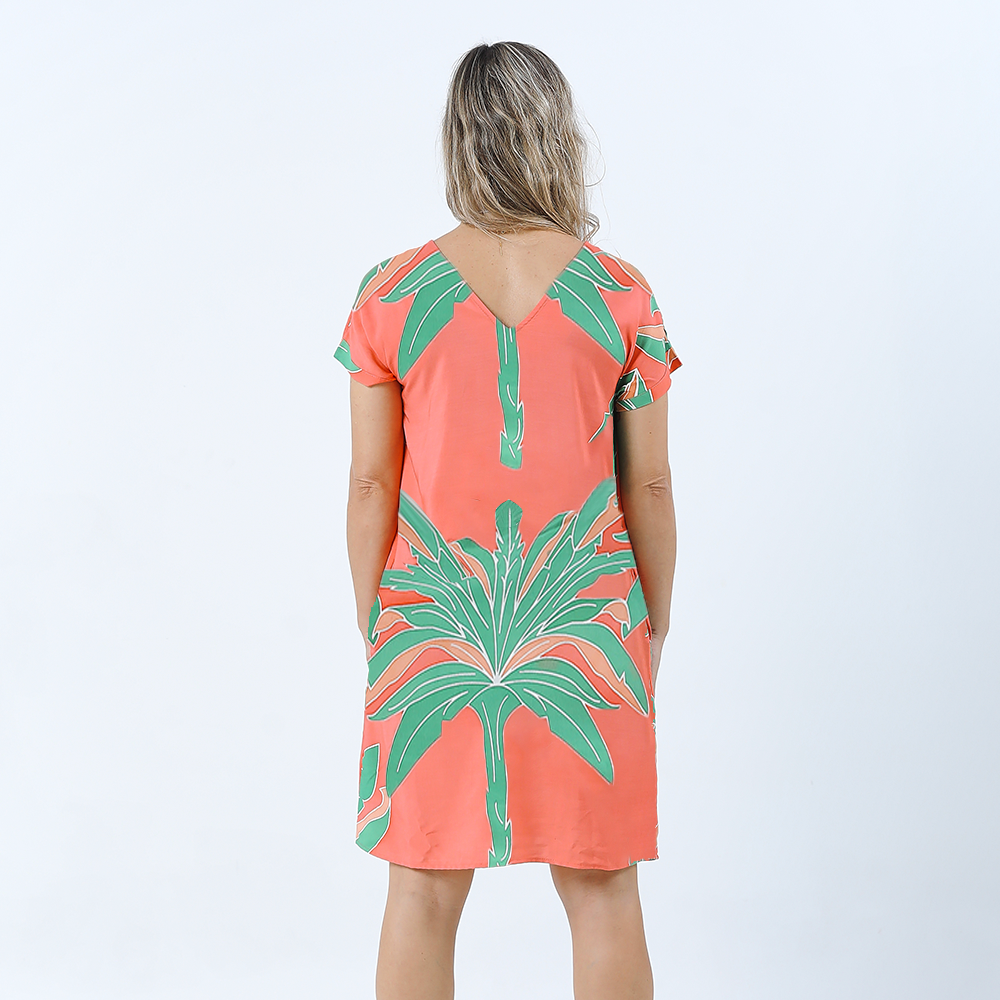 Batik Dress - Papaya Palmera - Batik Boutique