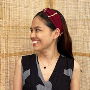Batik Headband - Crimson Brush - Batik Boutique