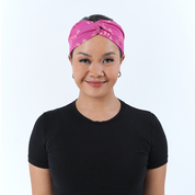 Batik Headband - Fuchsia Paw - Batik Boutique