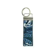 Batik Key Fob - Blue Nautical Fern - Batik Boutique