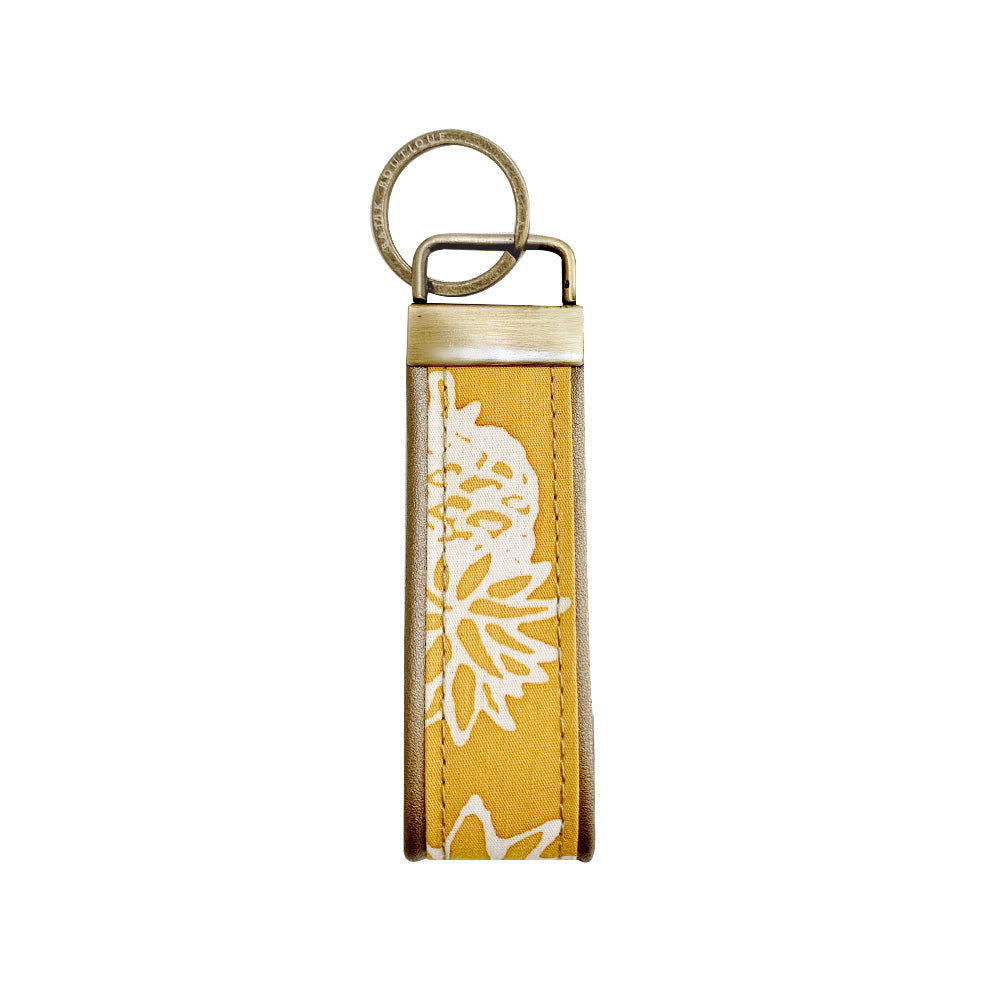 Batik Key Fob - Golden Pineapple - Batik Boutique